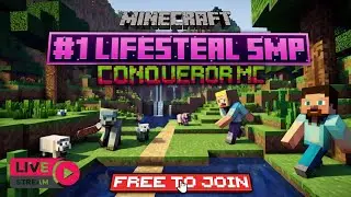 Minecraft Live Join My New Cracked LIFESTEAL Smp 24/7 Online 