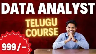 Launching My Data Analyst Course in Telugu: From Beginner to Advanced | Link in Description