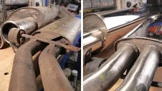Old BMW E30 Scorpion Exhaust Restoration | BMW E30 325i Sport Restoration E8 S1