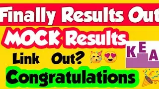 KCET Mock Allotment Results 