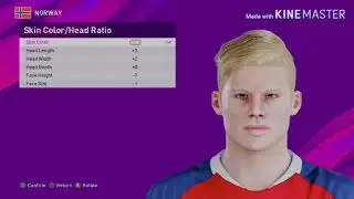 Face Erling Haaland PES 2020