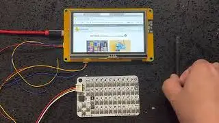 Wireless Thin Client, Arduino_GFX ESP32-S3 VNC@800x480, touchscreen, M5Stack CardKB