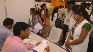 Interview Session by Reliance Retail at Job Fair on 7th May 2017