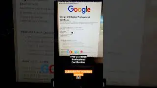 Google UX Design Professional Certificate| free course by Google | Google Certification