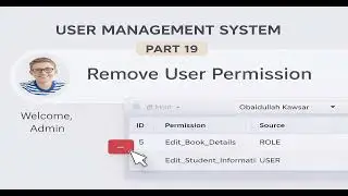 Part 19 | User Management System in JavaFX & MySQL | Remove User Permissions