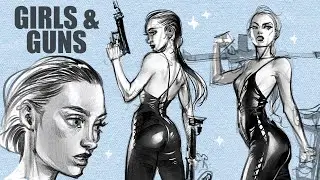 MORE TIPS ON  ANATOMY IN FIGURE DRAWING // Girls & Guns // 🎨 RefWed EP 08