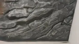 Скала декор на стене Алматы / rock decor on the wall of Almaty