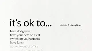 It's ok to... (Mental Health Awareness)