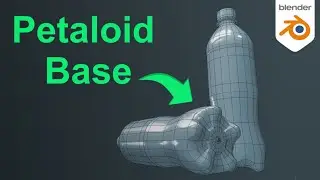 Modeling a Bottle with a Petaloid Base in Blender 3D