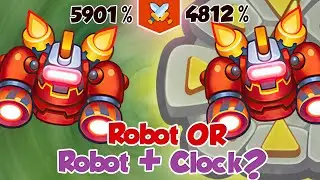 Robot OR Robot + Clock? Robot + Trapper vs Robot + Clock | Rush Royale
