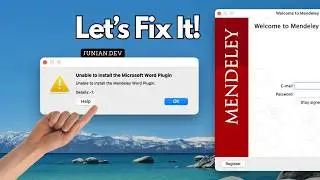 Fixing Unable to install the Microsoft Word Plugin Issue of Mendeley Desktop on macOS