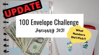100 Envelope Challenge UPDATE | JANUARY 2021 | Saving $6,428