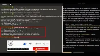 Puppet Setup NTP Server