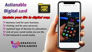 Everyone need this Actionable Digital Card // Updated trend // 4K Video // AS Graphics Designers
