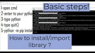 How to import or install library in python ? || python tutorial #4