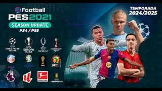 OPTION FILE BETA 2024/2025 PES 2021 PS4 PS5 TUTORIAL Y DESCARGA (COMPATIBLE CON LIGA TICA)