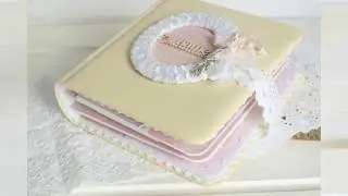 Альбом для девочки в экокоже из бумаги Скрапгород.