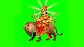 Green screen efect for editing, Devi Durga Green screen for chroma key,