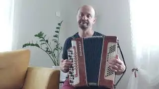 Песня "Город которого нет" на баяне