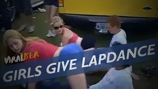 TWO GIRLS PERFORM A VERY PAINFUL LAP DANCE