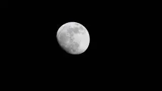 Moving Moon Black Screen Template (non-copyright)