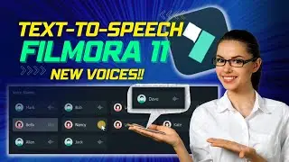 Text to Speech with New Voices - Filmora 11