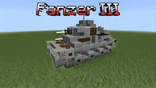 HOW TO BUILD A PANZER III TANK IN MINECRAFT BEDROCK | BUILDINGS