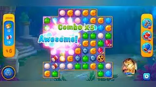 фишдом 2022 # 10550 уровень - прохождение без бустеров # Fishdom,  10550  level - no Boosters.