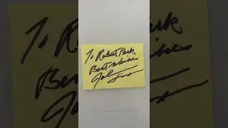 John Saxon autograph Enter The Dragon Bruce Lee 9x6cm