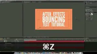 After Effects  Bouncing Text Tutorial - AcrezHD