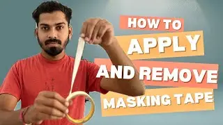 How to Apply and Remove Masking Tape - Asianpaints Decorating Tips (Hindi)