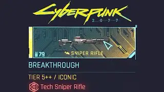 HOW TO GET BREAKTHROUGH ICONIC TECH SNIPER IN CYBERPUNK 2077: PHANTOM LIBERTY WALKTHROUGH[4K 60FPS]