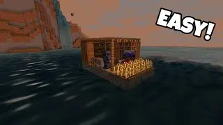 How To Build A Small Storage/Home Raft In Minecraft | Tutorials