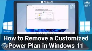 How to delete a Customized Power Plan in Windows 10/11 | How to Remove a Customized Power Plan
