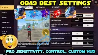 Free Fire Control Setting After OB49 Update Full Details | Free Fire Setting 2025