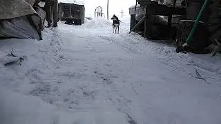 Самодельный минитрактор .Чистка снега на минитракторе