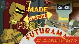 Futurama clamp storage #woodshop