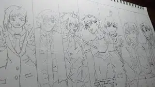 how to draw chainsaw man denji | all characters | |Step by step | #drawing #anime #chainsawman