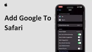 How To Add Google To Safari 2025 | Set Google As Safari Default Search