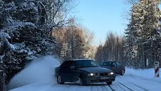 BMW E36 / Закрыл зимний сезон / ПОВЕЗЛО / Отбойники