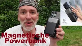 22,5W Kabellose Freiheit mit dieser magnetischen Powerbank! Schneller kabelloser 10000mAh Akku