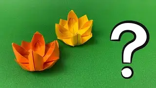 Easy Lotus Origami Flower | How to make an origami Lotus Flower
