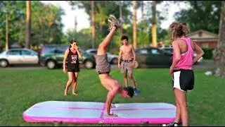 22-YEAR-OLD'S FIRST BACK HANDSPRING! | ADULTS DOING GYMNASTICS