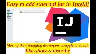 Steps to add external jar in IntelliJ