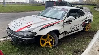 ВШАТАЛИ СЛИВУ В БЕТОН. ПЕРВЫЕ СОРЕВЫ СЕЗОНА. #driftstories