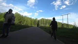 На Самокате по Лесной Дороге