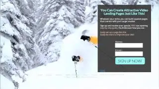 Skiing Video Landing