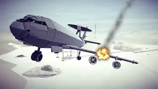 Boeing E-3 Sentry Plane Crashes | Besiege