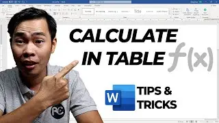 How to Calculate in Word - how to calculate in word table | ms word tricks