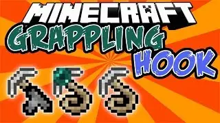 Альпинист в Minecrafte Обзор мода Grappling Hook
